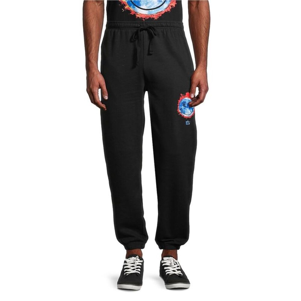 Elevenparis Mens Smiley Straight Leg Jogger Casual Pants, NWT